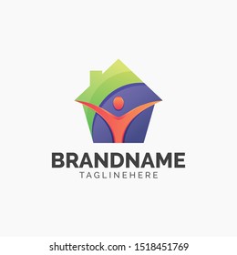 Minimalist real estate, house, bussines logo design template. EPS 10
