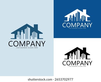 Minimalist Real Estate, House Property Logo Collection