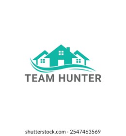 Design minimalista de logotipo imobiliário