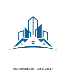 Minimalist Real Estate Logo Design in Vector Format