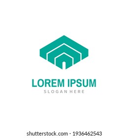 Minimalist Real Estate Logo. Vector Design.