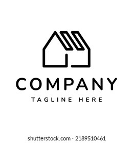 Diseño de logotipo de vectores inmobiliarios minimalistas