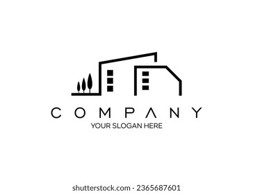  minimalist realestate vector logo design