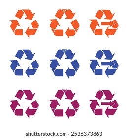 A minimalist recycle bin icon, ideal for environmental projects, eco campaigns, and sustainability designs. Perfect for modern applications emphasizing green living.