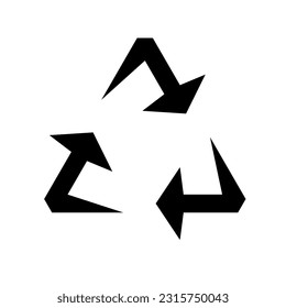 Minimalist recycle or repeat symbol.