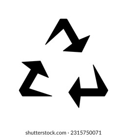 Minimalist recycle or repeat symbol.