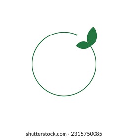Minimalist recycle or repeat symbol.