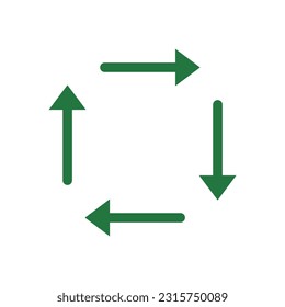 Minimalistische Wiederverwertung oder Wiederholung des Symbols.