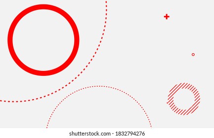 minimalist red background and creative abstract background, digital background christmas banner concept