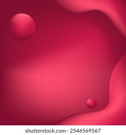 minimalistisches rotes Banner, moderner Farbverlauf-Hintergrund, Vektorgrafik EPS 10