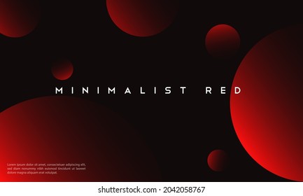 Minimalist Red to black premium abstract background and luxury dark geometric elements  Exclusive wallpaper design for poster  brochure  presentation  website etc     Vector EPS