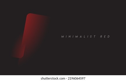 Minimalist Red to the black premium abstract background with luxury dark geometric elements. Exclusive wallpaper design for posters, brochures, presentations, website,s etc. - Vector EPS