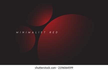 Minimalist Red to the black premium abstract background with luxury dark geometric elements. Exclusive wallpaper design for posters, brochures, presentations, website,s etc. - Vector EPS