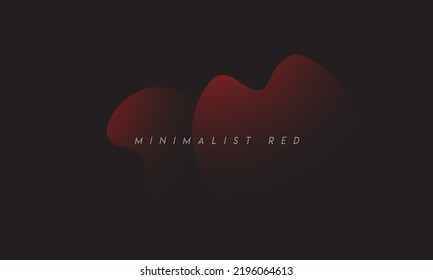 Minimalist Red to the black premium abstract background with luxury dark geometric elements. Exclusive wallpaper design for posters, brochures, presentations, website,s etc. - Vector EPS