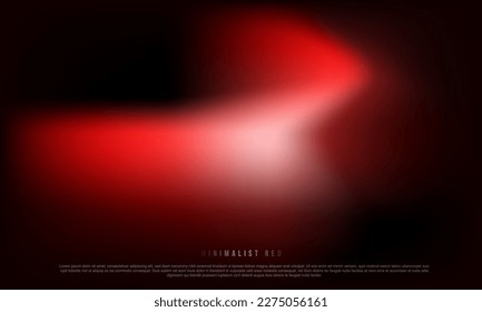 Minimalist Red to black premium abstract background with luxury dark geometric elements. Exclusive wallpaper design for poster, brochure, presentation, website etc. - Vector EPS