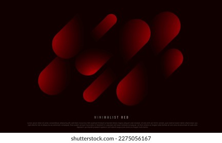 Fondo abstracto minimalista rojo a negro premium con elementos geométricos oscuros de lujo. Diseño exclusivo de fondo de pantalla para afiches, folletos, presentaciones, sitios web, etc. - EPS vectoriales
