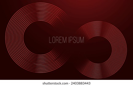 Minimalistischer Rot-Schwarz-Premium-abstrakter Hintergrund mit luxuriöser mehrfacher roter Linie. Exklusive Tapete-Design für Poster, Broschüre, Präsentation