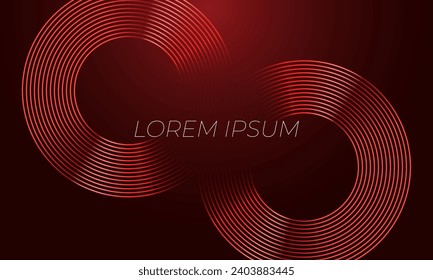 Minimalist Red to black premium abstract background with luxury multiple red line. Exclusive wallpaper design for poster, brochure, presentation