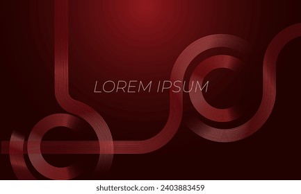 Fondo abstracto minimalista rojo a negro premium con línea roja múltiple de lujo. Diseño exclusivo de papel pintado para carteles, folletos, presentación