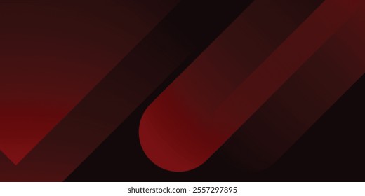 Minimalist Red to black premium abstract background with luxury dark geometric elements. Exclusive wallpaper design for poster, brochure, presentation, website etc. - Vector EPS