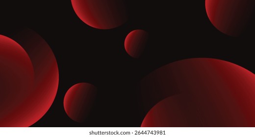 Minimalist Red to black premium abstract background with luxury dark geometric elements. Exclusive wallpaper design for poster, brochure, presentation, website etc. - Vector EPS