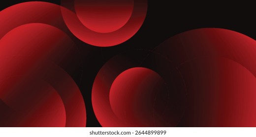 Minimalist Red to black premium abstract background with luxury dark geometric elements. Exclusive wallpaper design for poster, brochure, presentation, website etc. - Vector EPS