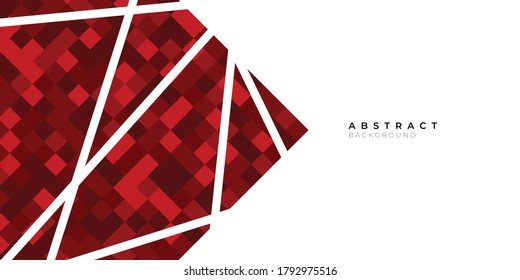 Minimalist Red Maroon And White Abstract Geometric Background Vector Design For Banner, Presentation, Corporate Cover Template And Much More