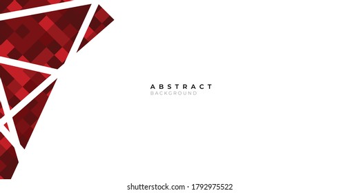 Minimalist Red Maroon And White Abstract Geometric Background Vector Design For Banner, Presentation, Corporate Cover Template And Much More