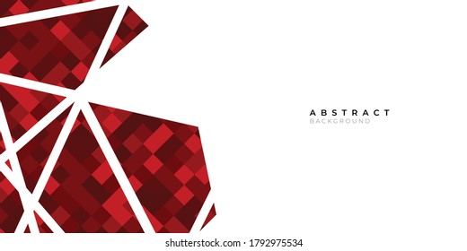 Minimalist Red Maroon And White Abstract Geometric Background Vector Design For Banner, Presentation, Corporate Cover Template And Much More