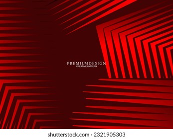 Fondo abstracto minimalista rojo premium con elementos geométricos de lujo. Diseño exclusivo de fondo de pantalla para carteles, folletos, presentaciones, sitios web, etc.