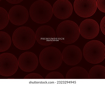 Minimalistisch roter Premium abstrakter Hintergrund mit luxuriösen geometrischen Elementen. Exklusives Bildschirmhintergrund-Design für Poster, Flyer, Präsentationen, Websites usw.