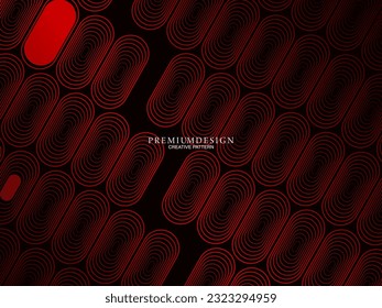 Minimalist red premium abstract background with luxury geometric elements. Exclusive wallpaper design for posters, flyers, presentations, websites, etc.
