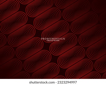 Minimalistisch roter Premium abstrakter Hintergrund mit luxuriösen geometrischen Elementen. Exklusives Bildschirmhintergrund-Design für Poster, Flyer, Präsentationen, Websites usw.