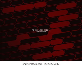Minimalistisch roter Premium abstrakter Hintergrund mit luxuriösen geometrischen Elementen. Exklusives Bildschirmhintergrund-Design für Poster, Flyer, Präsentationen, Websites usw.