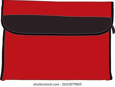 Minimalist red seminar folder design, perfect for professional presentations, conferences, and corporate events. Sleek and modern folder with clean lines, ideal for organizing documents and material