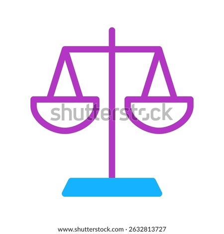 A minimalist rendering of scales depicting harmony and equitable balance