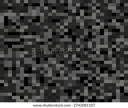 Minimalist repetitive grid of tiny charcoal squares for premium fashion and textile prints