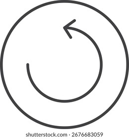 Minimalist Restorative Vector Outline Icon