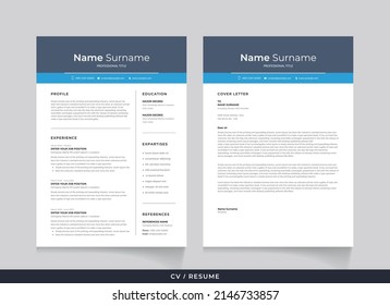 Minimalist Resume and Cover Letter Set	

