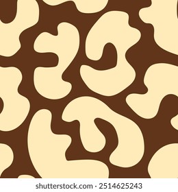 Minimalist retro abstract shapes animal print pattern