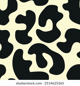 Minimalist retro abstract shapes animal print pattern