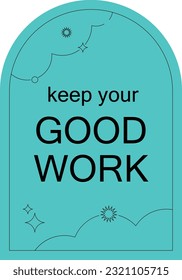 Minimalist Reward Sticker Element Illustration