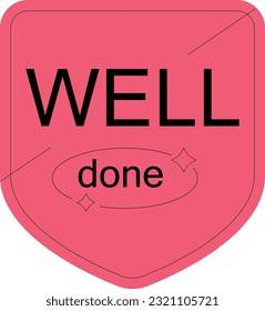 Minimalist Reward Sticker Element Illustration