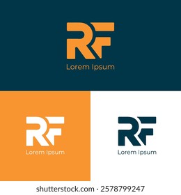 Minimalist RF Monogram Logo Design