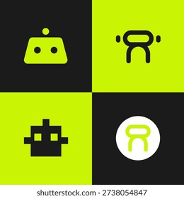 Minimalist Robot Logo Bundle Set – Modern Tech Mascot Brand Identity Collection