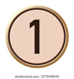 Minimalist and romantic number 1 design, ideal for Valentine’s Day celebrations and personalized messages.