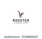 Minimalist Rooster Logo Rooster Head Logo Chicken Logo