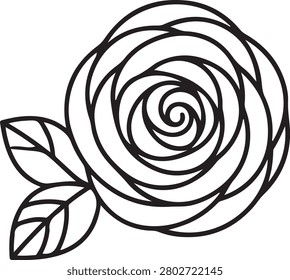 A minimalist rose line art vector featuring a clean spiral petal design with elegant leaves and bold black outlines. This modern floral illustration is perfect for logos, tattoos, stickers, coloring books, wedding invitations, greeting cards, wall art, and decorative design projects. Its simple and timeless aesthetic makes it suitable for both digital and print applications.
#RoseLineArt #MinimalistRose #FloralOutline #RoseVector #LineArtDesign #BotanicalArt #FlowerIllustration #ElegantRose #VectorArt #FloralDesign