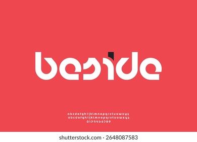 Minimalistisches abgerundetes geometrisches Sans-Serif-Schriftdesign
