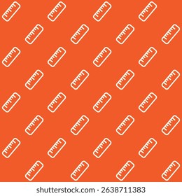 Minimalist Ruler Stationary Vector Seamless Pattern